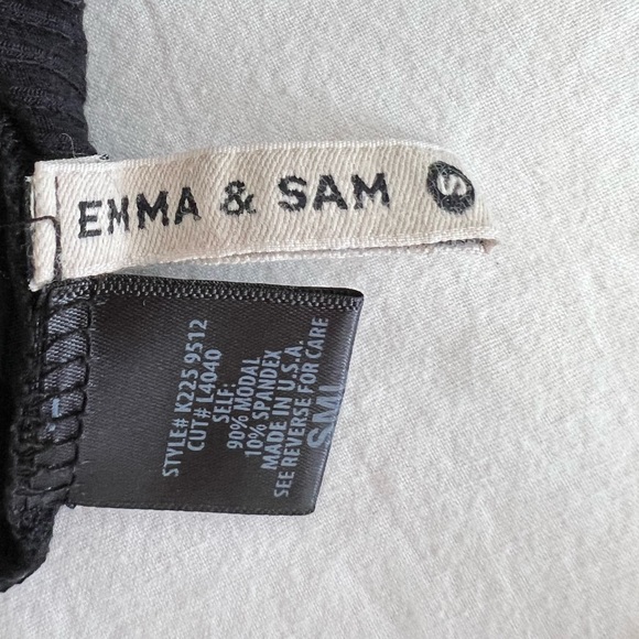 Emma & Sam Black Ribbed Bodysuit - Picture 7 of 7